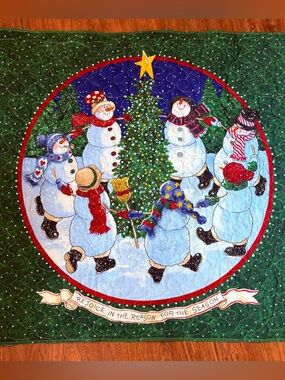 Quilted Christmas Wall Hanging Handmade
